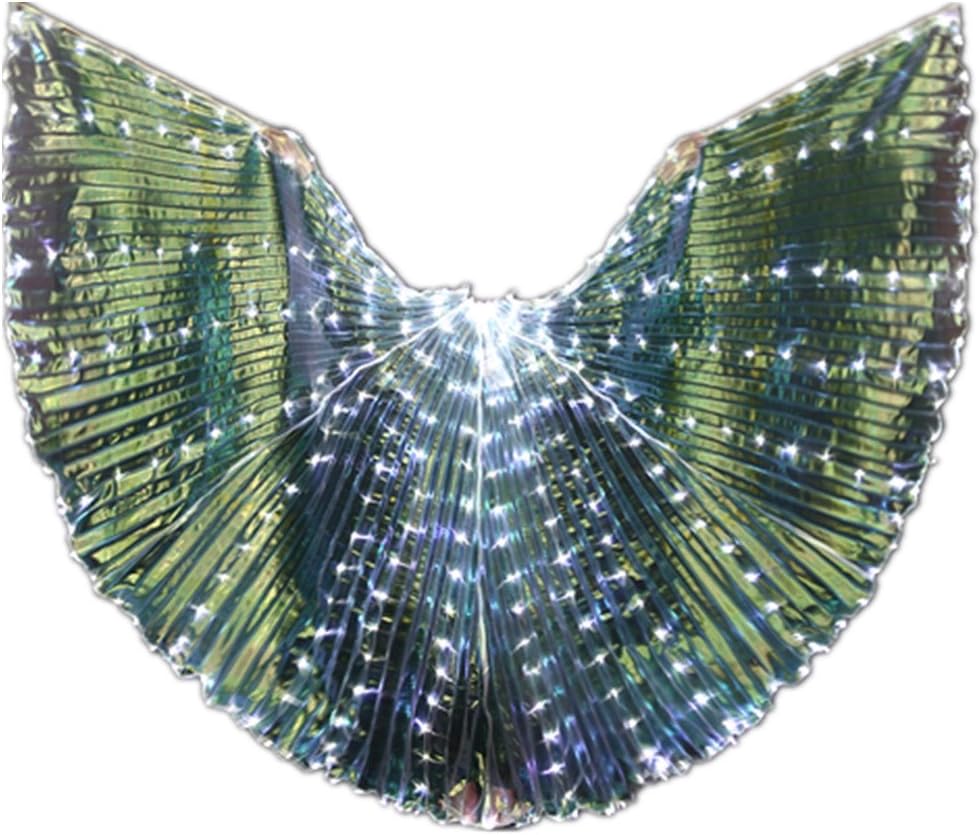 2018 Halloween Shows Luminous LED Angel Belly Dance Isis Wings Costumes Prop(No Sticks Battery)