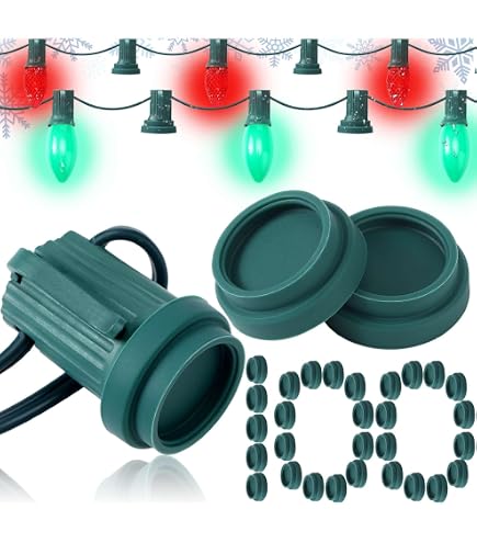 50 Magnetische Weihnachtslicht-Clips Für C9/C7 Fassungen – Extra Stark Für Metalldachrinnen
