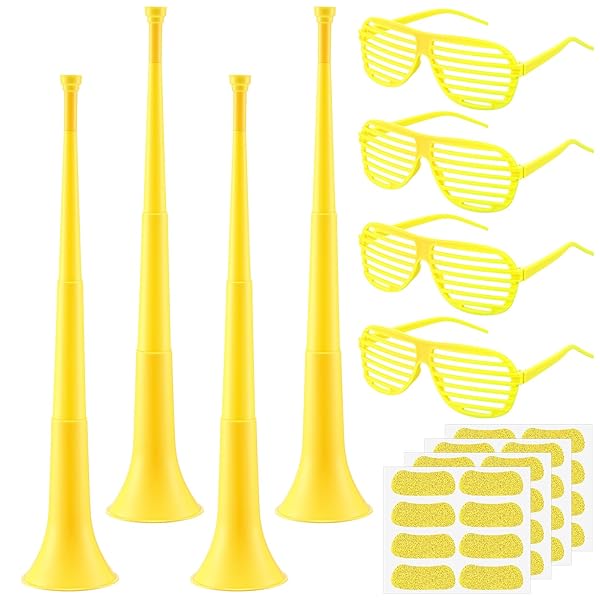 LARANDOM 12 PCS/4 SET CHEERLEADING ITEMS WITH STADIUM...