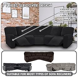 ULTICOR 7-Piece L Shape Sectional Recliner Sofa