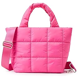 KALIDI Quilted Tote Bag Small Puffer Crossbody Bag