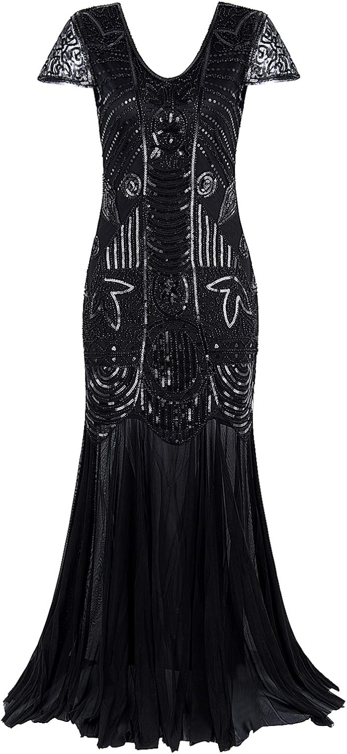 art deco prom dress