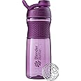 BlenderBottle SportMixer Shaker Bottle Perfect for Protein Shakes and Pre Workout, 28-Ounce, Plum