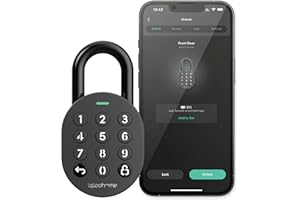 Igloohome Smart Padlock with Silicone Cover Kit (for Indoor Use) – Smart Lock, No WiFi Needed, Grant Remote Access via Bluetooth, Pin Codes & App (Android/iOS) – Lock for Gate, Bike & Locker