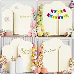 Fomcet Set of 3 Wedding Arch Covers