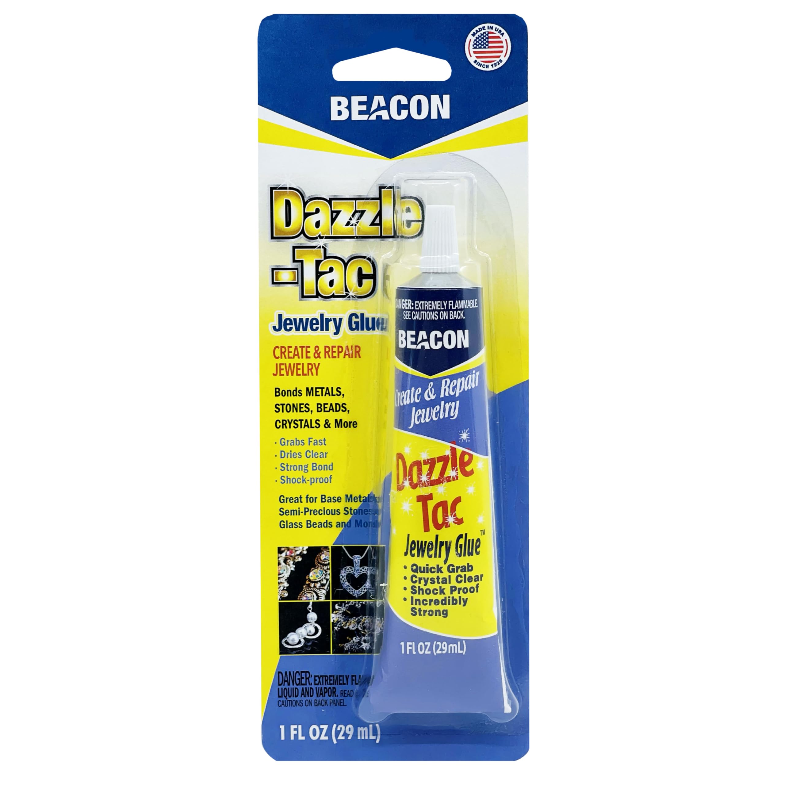 Dazzle-Tac 29 ml Medium Tube, Clear