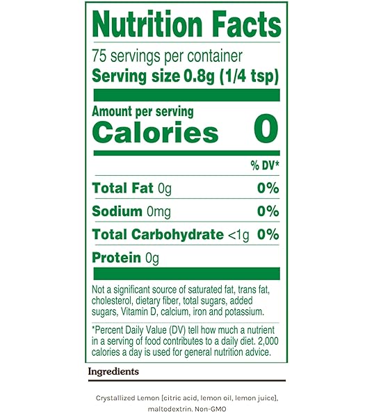 TRUE CITRUS LEMON SHAKER CRYSTALLIZED LEMONS 1 CT