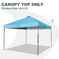 JANCANOPY 12x12 Canopy Replacement Top with Air