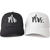 Hepandy Mr Mrs Mom Dad Captain First Mate Mama and Mini Baseball Hats