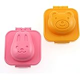 Kotobuki Plastic Egg Mold, Rabbit and Bear