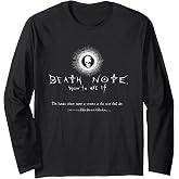 Death Note How to Use It Skull Logo Anime Long Sleeve T-Shirt
