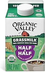 Organic Valley® Grassmilk® Half and Half — Organic, Grass Fed, Non GMO — 16 oz (Pint)