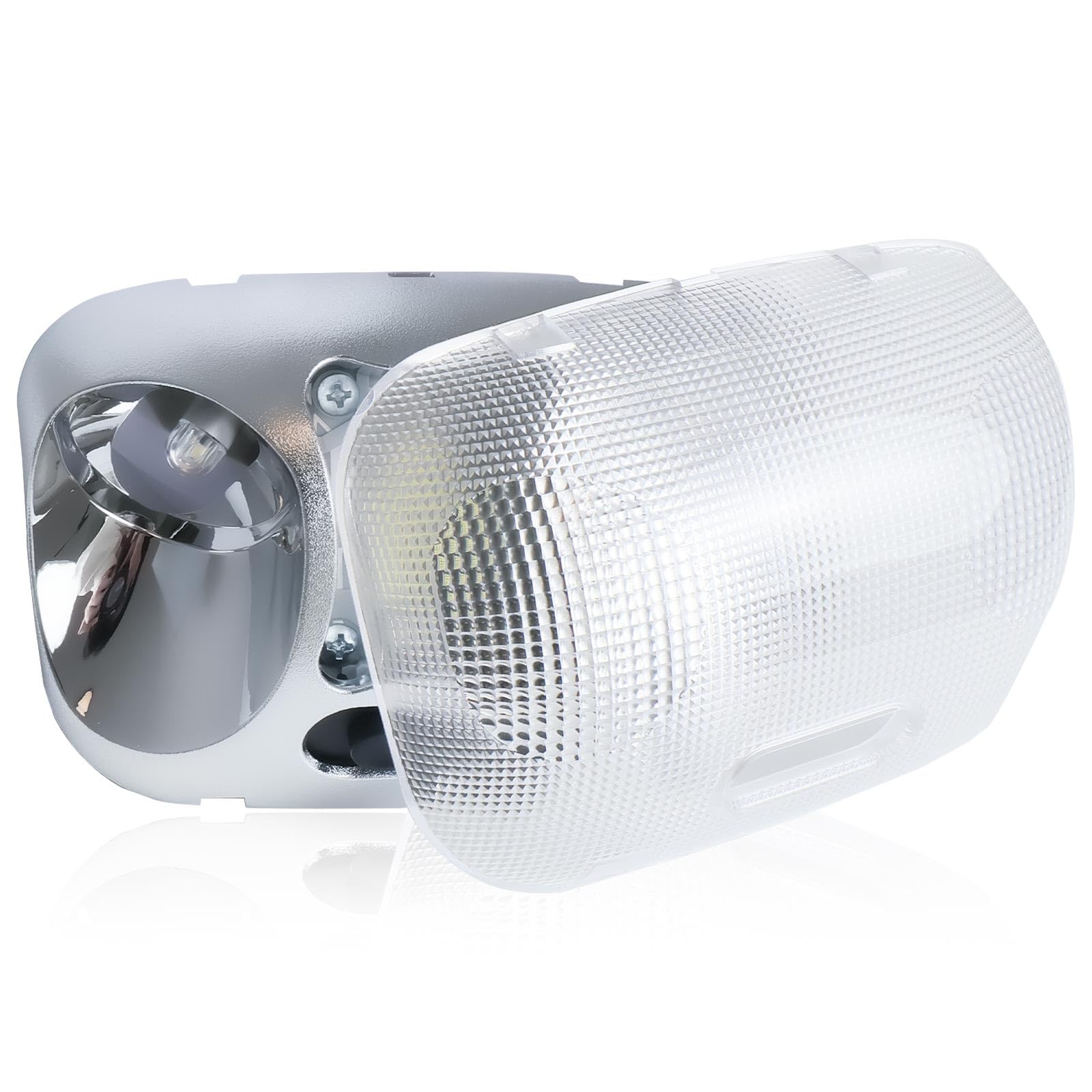 Photo 1 of F37Z-13776-B LED Map Lamp Assembly with Cover Compatible with Ford Ranger 1993-2004 Cab Interior Overhead Dome Map Light Ceiling Reading Light Replace # F37Z13776B F67Z-13783-AA F67Z13783AA