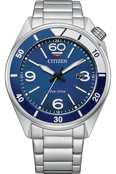 Amazon.com: Citizen Herren-Uhren Analog Eco-Drive 32020859, Silver 