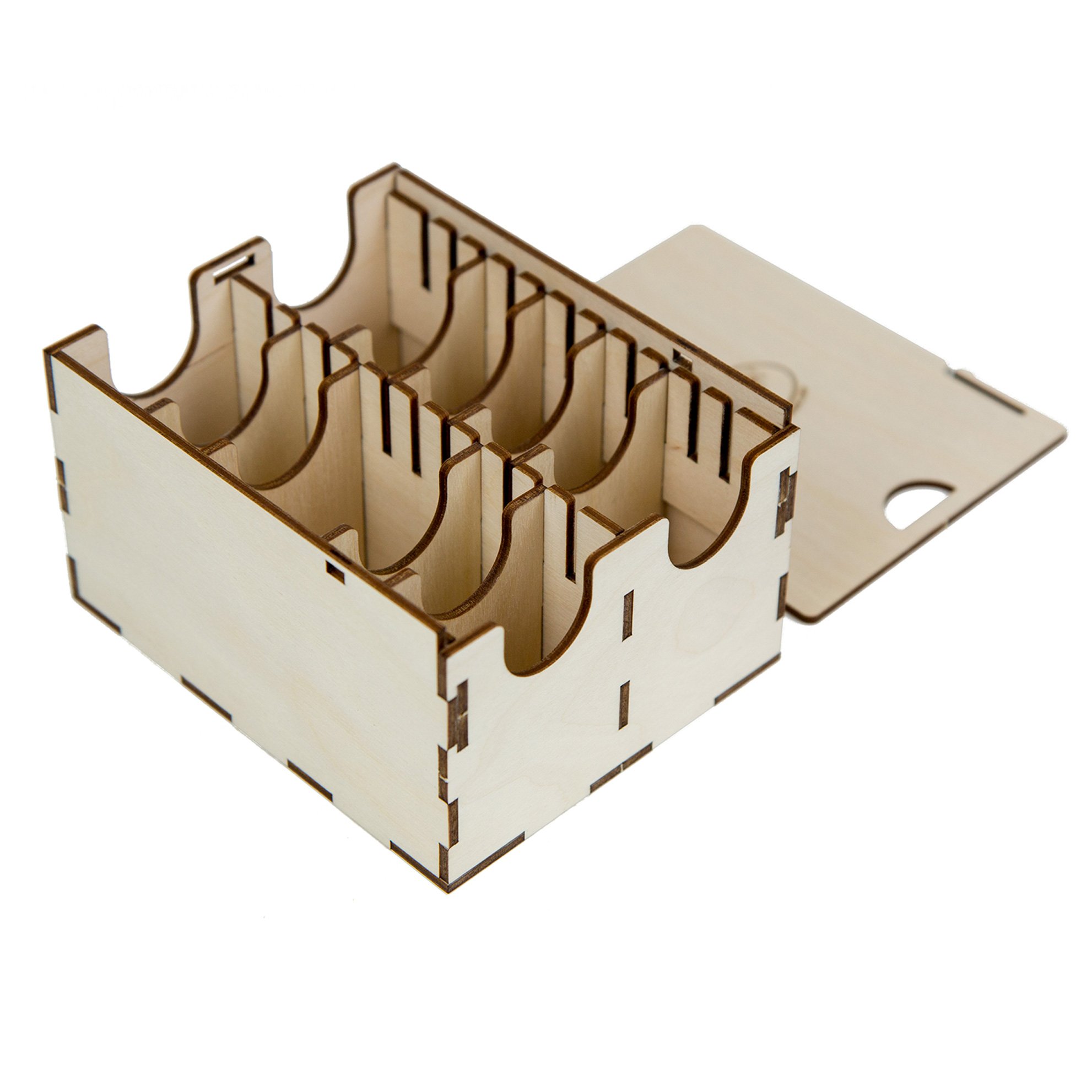 The Broken Token Mini-American Card Case - Card Case - Supports Sleeved Cards - Mini Size - Adjustable Dividers - Sliding Lid