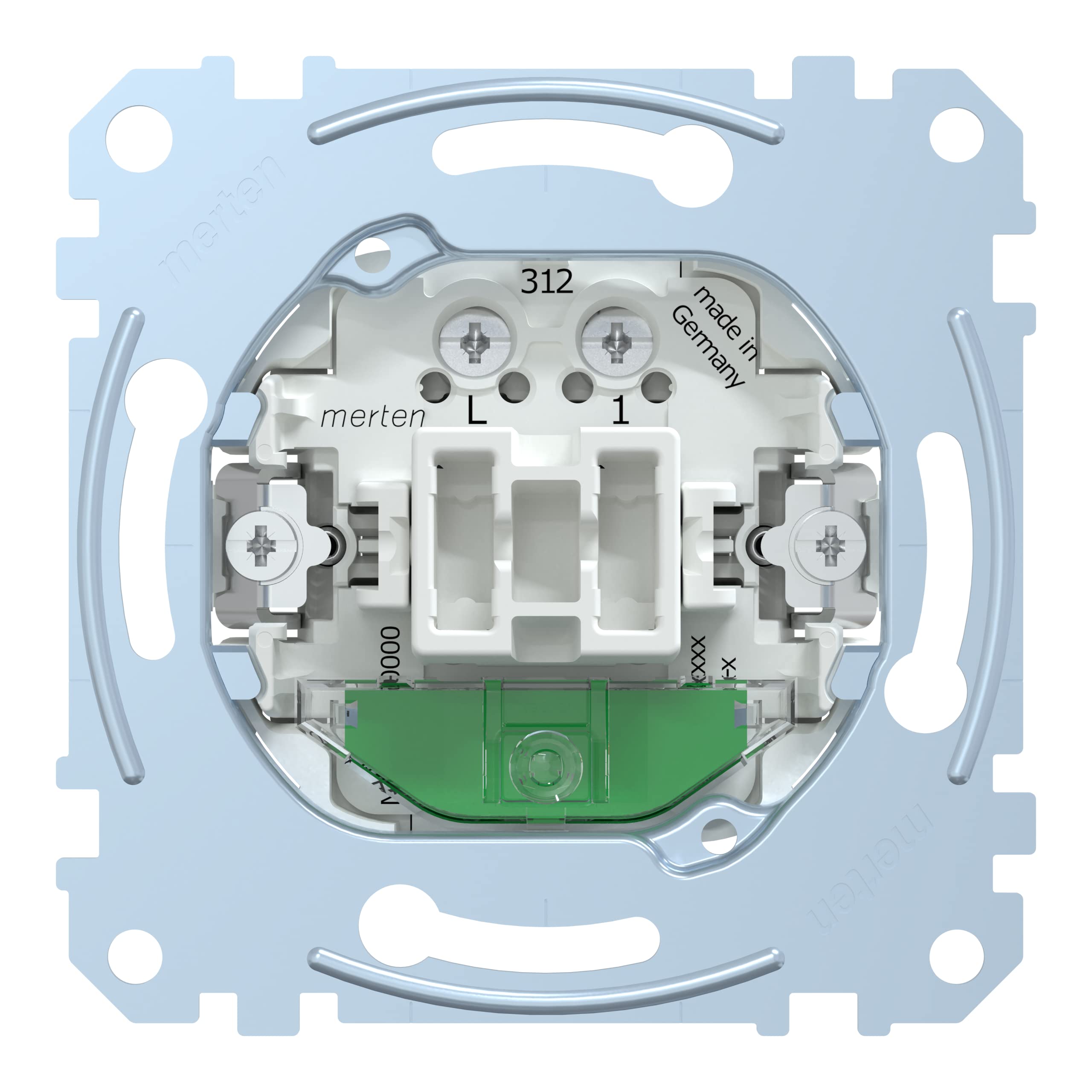 Merten MEG3506-0000 On/Off Control Switch 1-Pin 16 AX AC 250 V Screw-in Lift Terminals