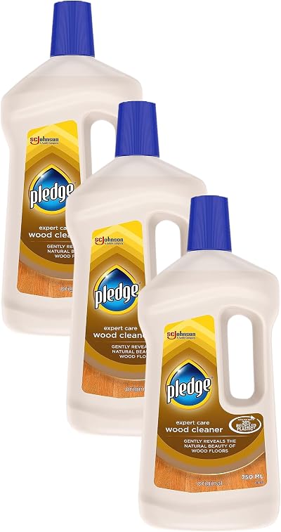 Pledge Expert Care Wood Floor Cleaner 750ml Pack of 3 No Streaks