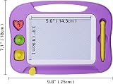 SGILE Magnetic Drawing Board for Kids 1 2 3 Years Purple Etch & Sketch with 3 view 2