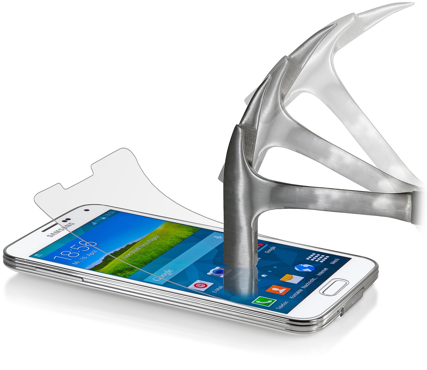 2 x StilGut Tempered Glass Screen Protector for Samsung Galaxy S5