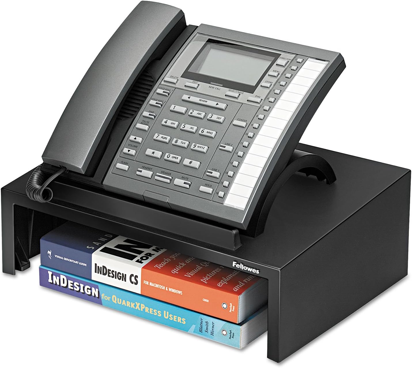 Designer Suites Telephone Stand, 13 x 9 1/0 x 4 2/5, Black Pearl : Office Products