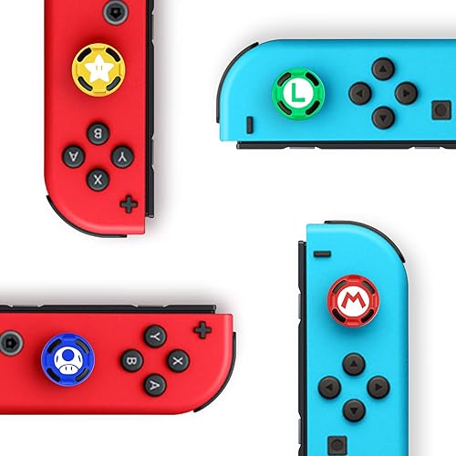 4Pcs Silicone Joystick Thumb Stick Grip Cover for Nintendo Switch