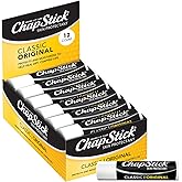ChapStick Bulk Lip Balm, Classic Original 12-Count – Lip Moisturizer for Dry Lips, 0.15 Oz Ea