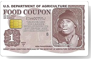 KnowonK Tyrone Biggums Food Coupon Credit Card Skins,Debit Card Stickers,Transportation Card,ATM Available,Removable, Waterproof, Slim,No Bubble,Digital-Printed (Tyrone Biggums)