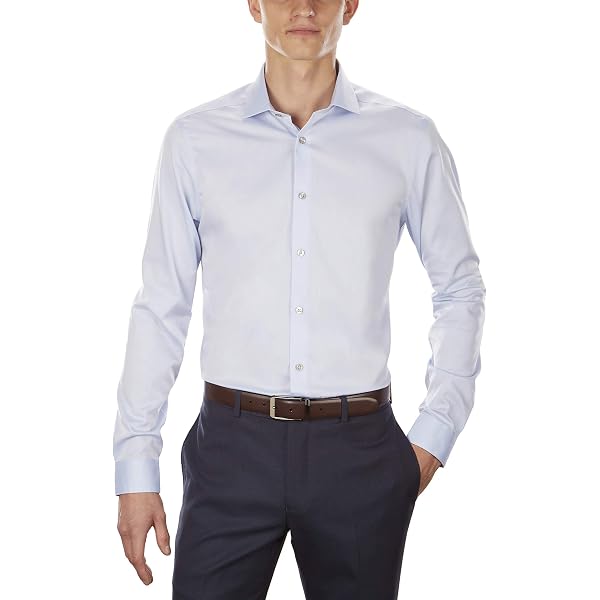 hickey freeman contemporary fit dress shirt Hickey Freeman Men's Modern Fit Pima Cotton Dress Shirt - White