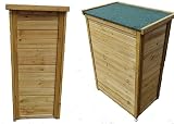 FEFE Wooden Outdoor Garden Tool Storage Shed Cabinet Shelf Double Doors Hinged view 3