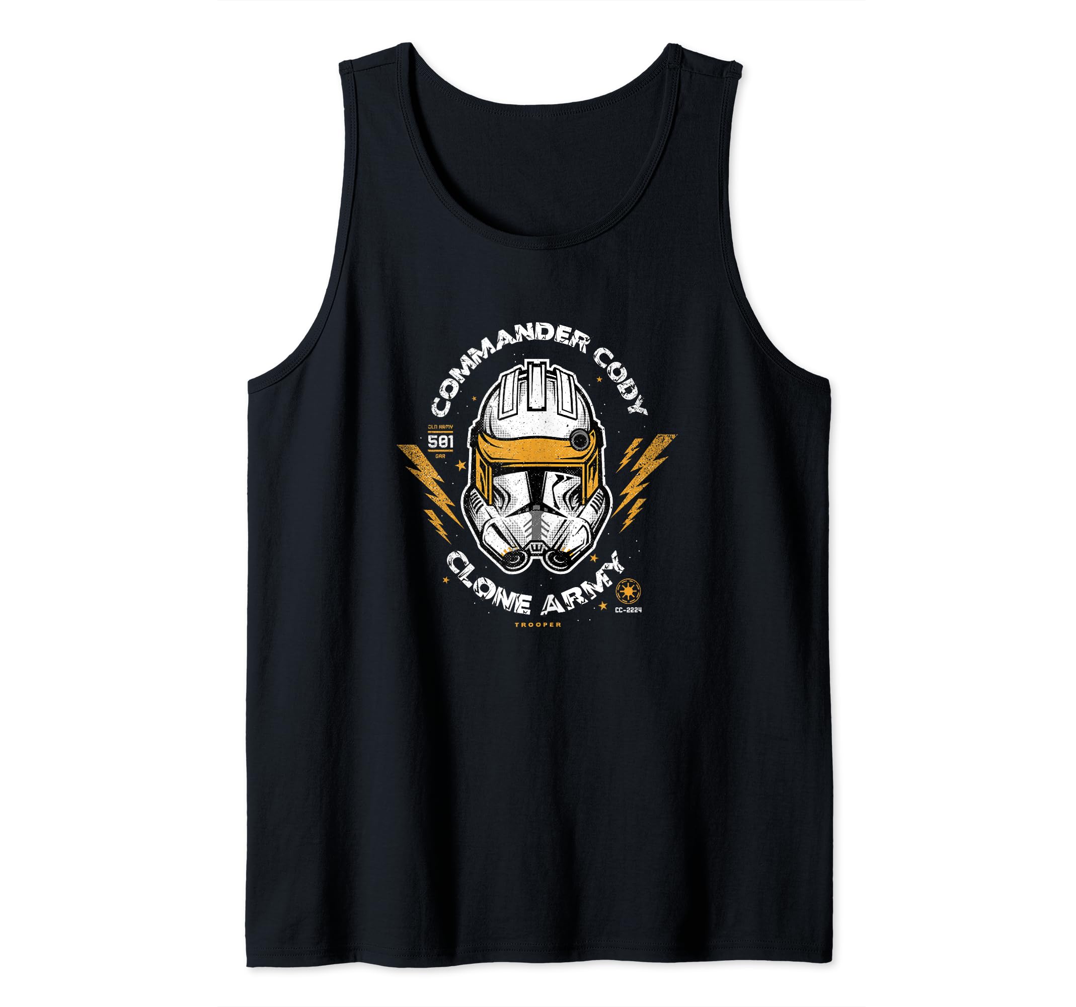 Star Wars Commander Cody Clone Army Head Shot Tank Top