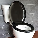 AAN Soft Close Toilet Seat Black O Shape Quick Release Top Fixing Adjustable view 7