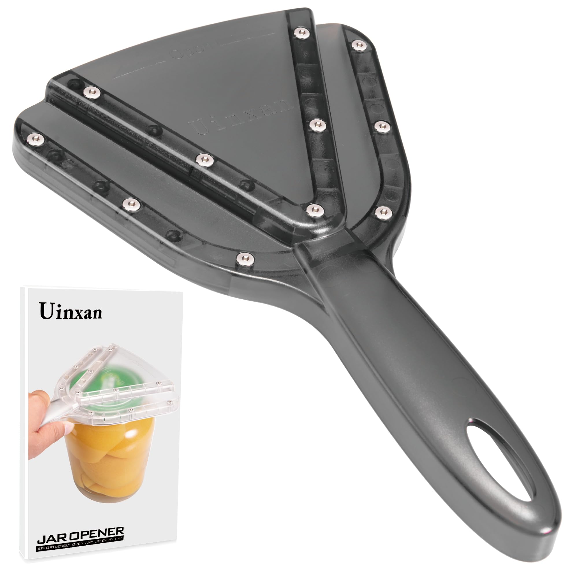 Photo 1 of Uinxan Jar Opener for Weak Hand & Seniors with Arthritis,Easy Twist Off Bottle Caps,Patent | Unique Kitchen Gadgets, Christmas Gifts for Elderly/Women/Men (Black)