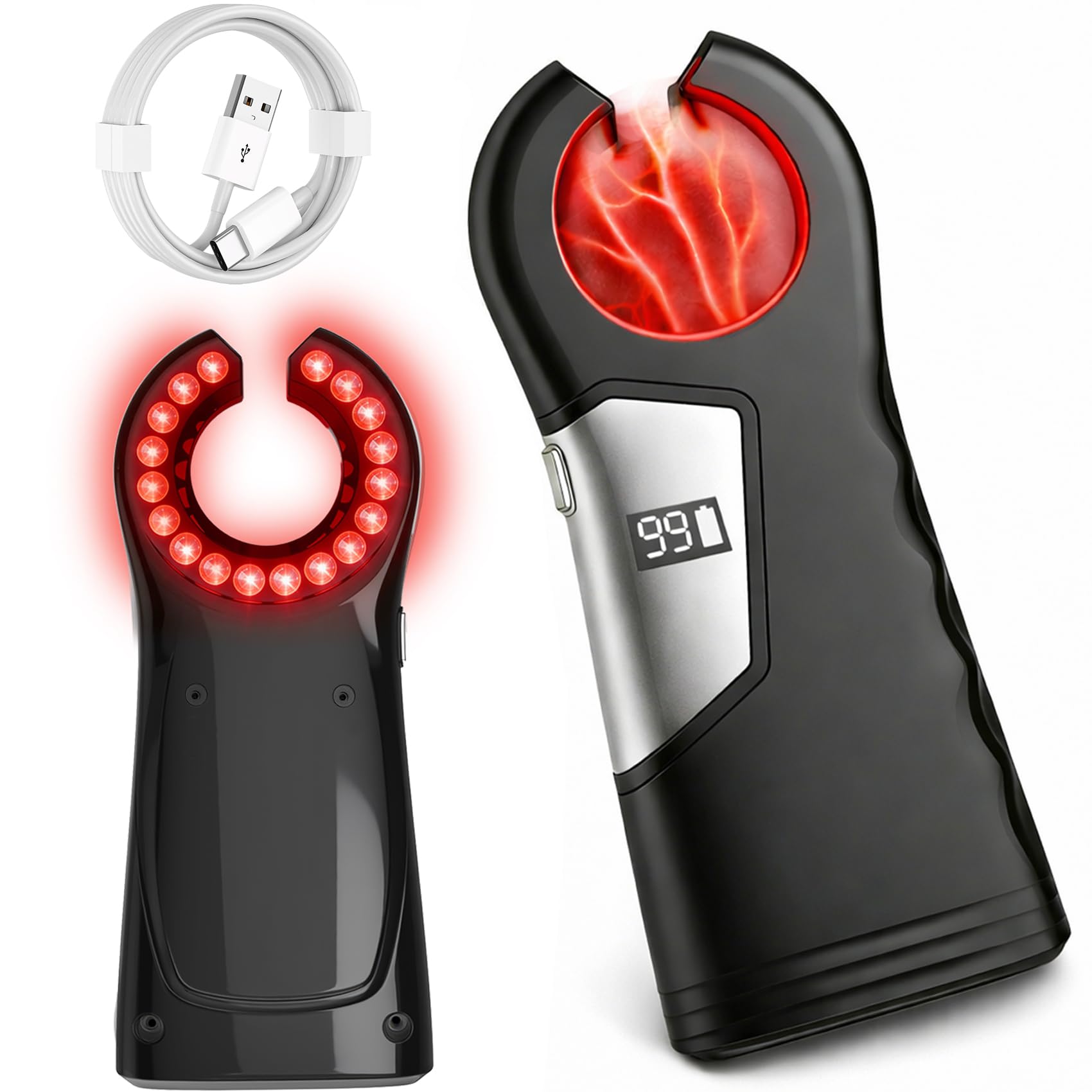 Photo 1 of FXIMAO Rechargeable Vein Finder, Vein Finder for iv Access for Universal Skin Compatibility, Suitable for Nurses,Clinics & Home Use Vein Locator Device-Black