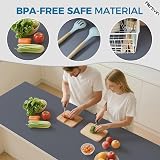 Hersvin Drawer Liners 70cm x 500cm EVA Non-Slip Non-Adhesive Dark Gray Dot view 4