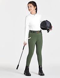 FitsT4 Sports Girls Riding Pants Full Seat High