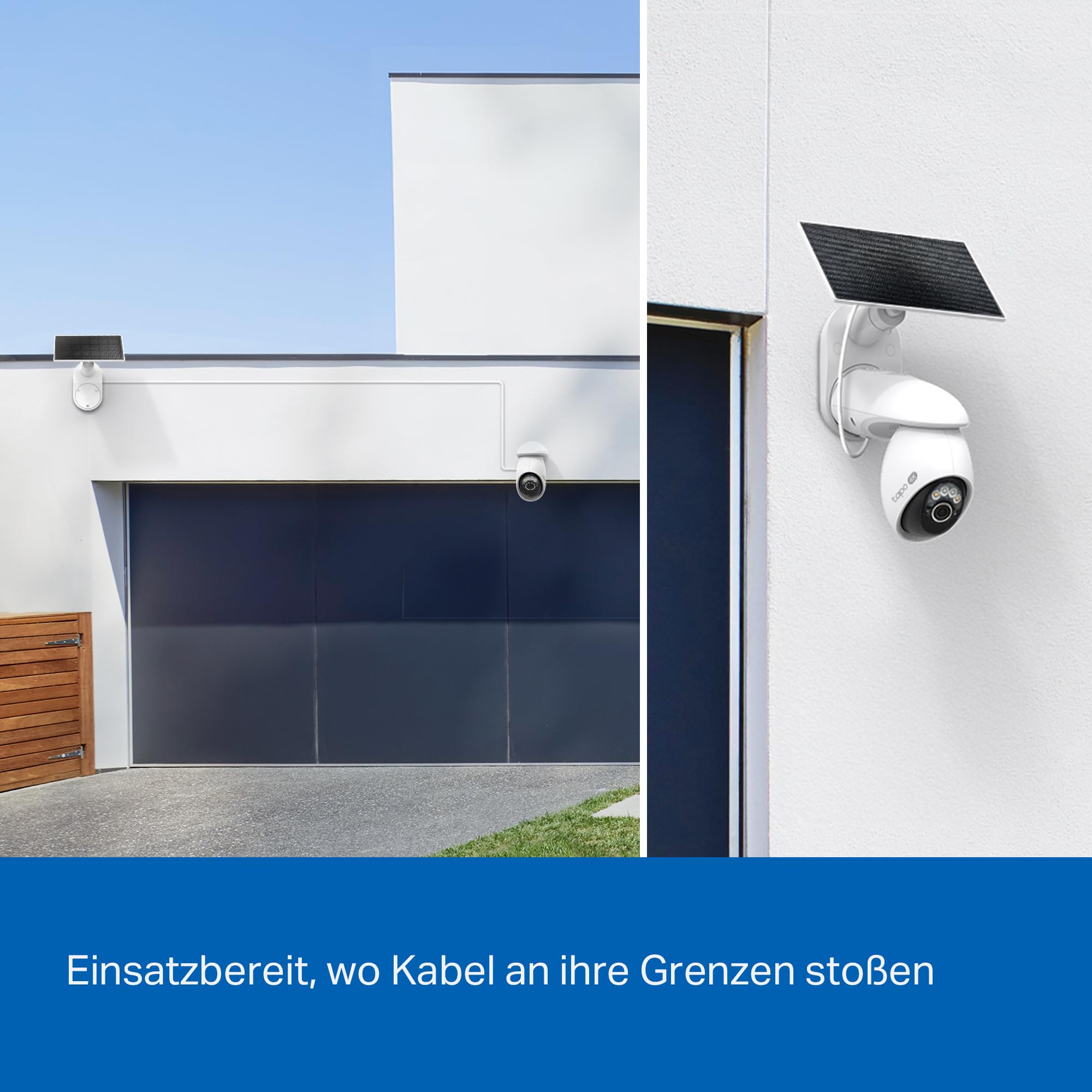 Tapo C660 KIT 4K 360° Solar Überwachungskamera Außen, Akku 10000 mAh, Farbnachtsicht, Dual-Band WLAN, KI-Erkennung, Licht & Ton Alarm, Lokale Speicherung über microSD oder Tapo H500 9