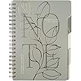 Fringe Studio Large Tab Notebook, Modern Eucalyptus, Flexible Paperback Cover, 5 Subject/Die-Cut Dividers, 7.25" X 10", 180 Lined Pages, Multicolor (343PA001FSC)