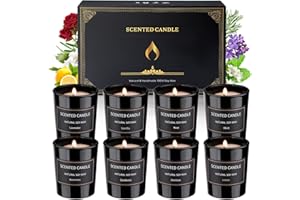 BSZATAN Christmas Candle Set, Holiday Scented Candle Soy Candles for Home Scented Christmas Gifts for Women Men Holiday Candle Aromatherapy Candles Gift