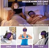 LC-dolida Bluetooth Sleep Mask Headphones Ice Silk 15H Battery view 3
