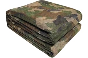 WINWAY 300D Camo Burlap Camouflage Netting Quiet Mesh Net for Hunting Sunshade Camping Concealment Shooting Blinds…