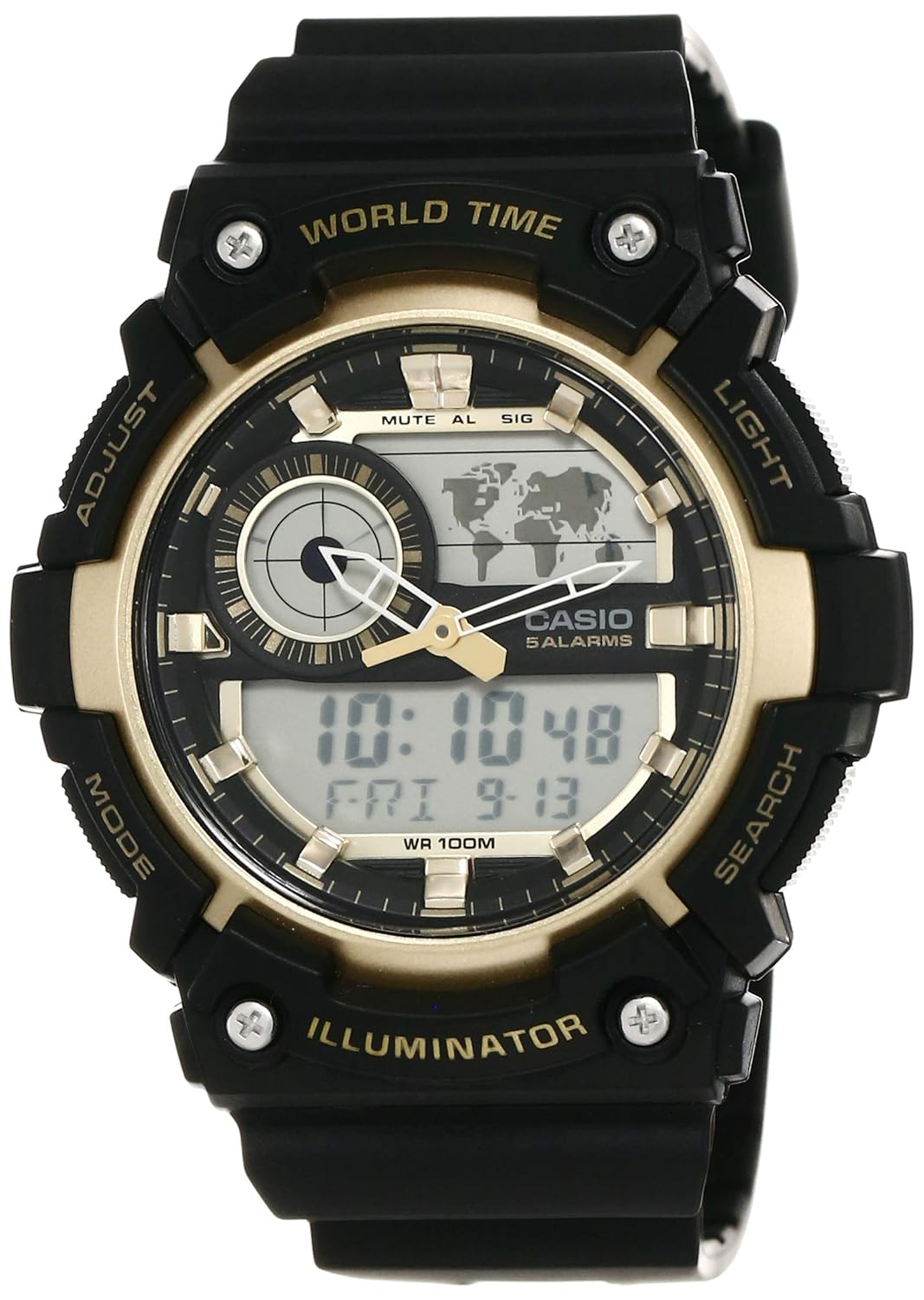 casio ad218 youth combination watch