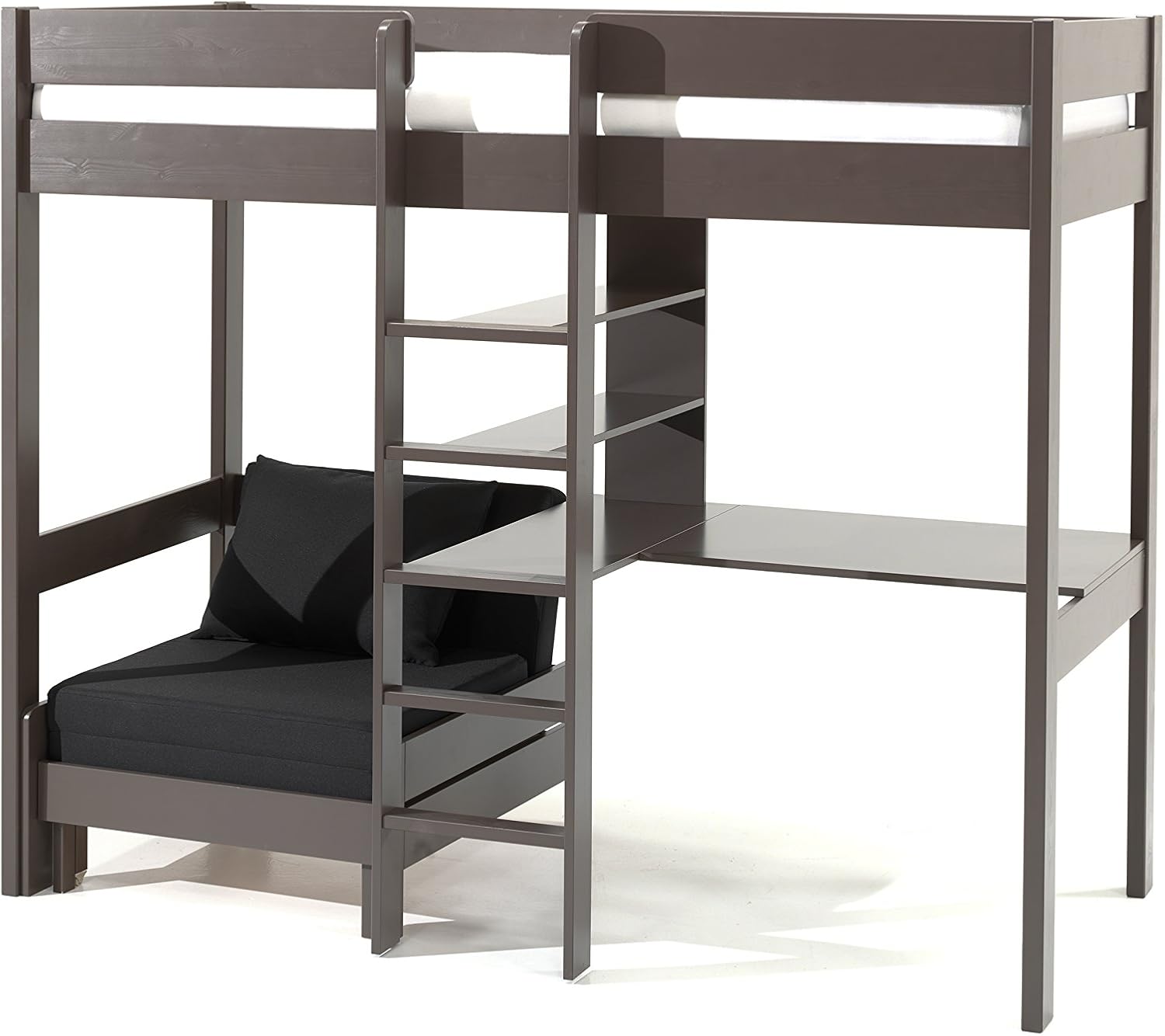 Vipack Piolzb15 Pino Lit Mezzanine Avec Fauteuil Taupe Pin 208x105x174 4 Cm Amazon Fr Cuisine Maison