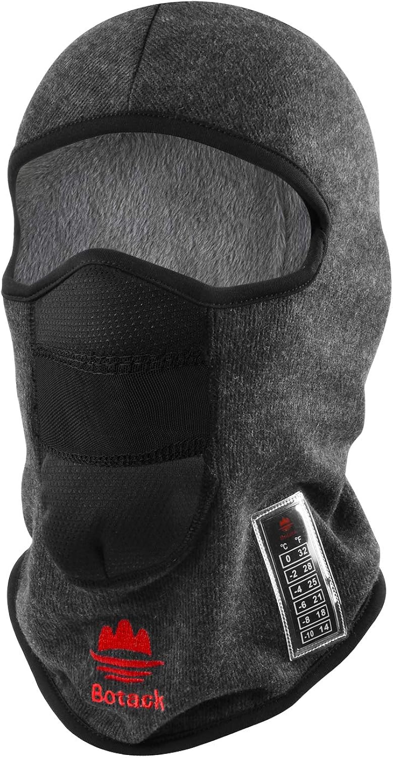 Botack Warm Balaclava Ski Mask, Soft Breathable Fur Full