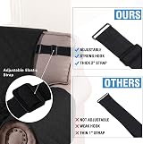 H.Versailtex Reversible Sofa Cover 3 Seater Water Resistant Black Gray view 5
