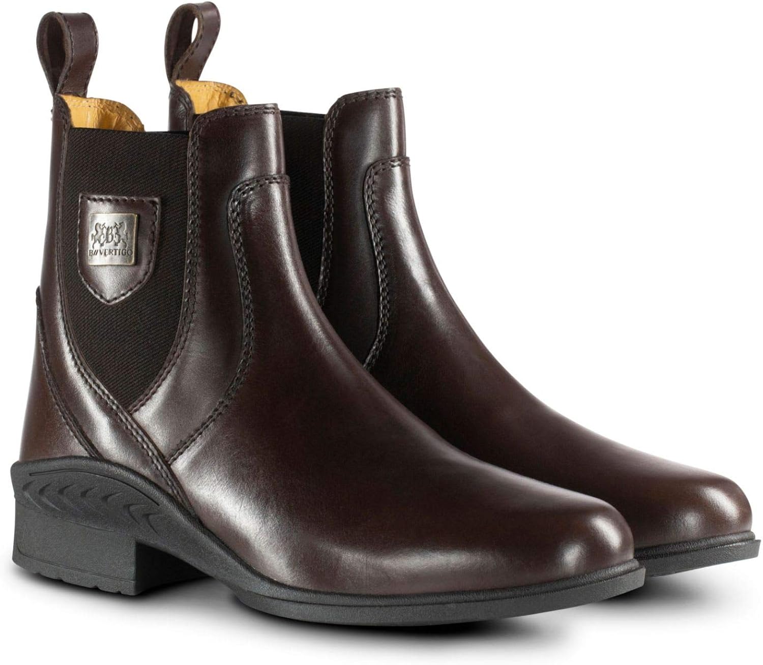 BVertigo Women's Neptune Leather Riding Ankle Boots Brown Size 5 UK