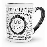Cottage Creek Coffee Cups | Dog Lover 16oz Ceramic Coffee Mug | Ideal I Love My Dog Gifts for Women, Men | Funny Gifts for Mom, Dad, Girlfriend, Boyfriend