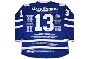 Mats Sundin Autographed Career Jersey – Limited Edition of 199 (Size L or XL) – Toronto Hockey Collectible
