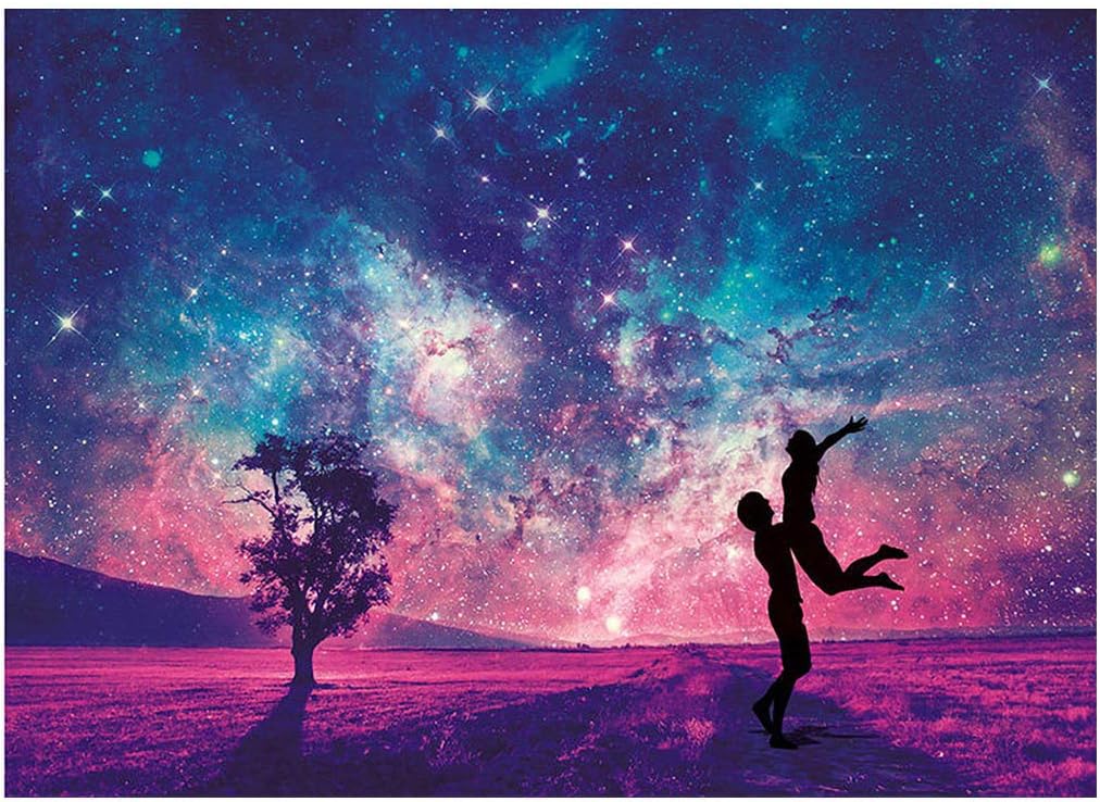 Sunpark Puzzles for Adults 1000 Piece Jigsaw Puzzles for Adults Large Jigsaw Puzzles Floor Puzzle Kids DIY Toys for Home Decor 3D Puzzles Brain Teaser Puzzles Board Game Family - Star Lovers