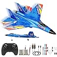 RoofWorld RC Plane Remote Control Glider Airplanes 2.4 GHZ 2 Channels, Easy to Fly RC Fighter, Remote Control Aircraft with Automatic Balance Gyro for Adult Kids Beginner