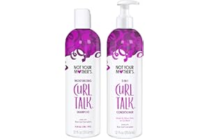 Not Your Mother's Curl Talk Shampoo and Conditioner (2-Pack) - 12 fl oz Each - Cleanse, Hydrate, Moisturize, & Enhance Curls - Long-Lasting Frizz Control for All Curly Hair Types